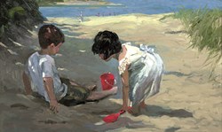 Shady Retreat by Sherree Valentine Daines - Embellished Canvas on Board sized 18x11 inches. Available from Whitewall Galleries
