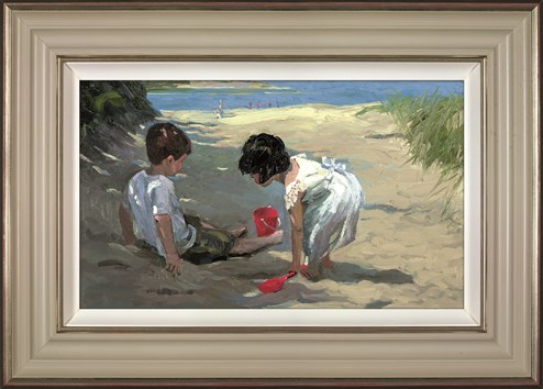 Shady Retreat by Sherree Valentine Daines - Framed Embellished Canvas on Board